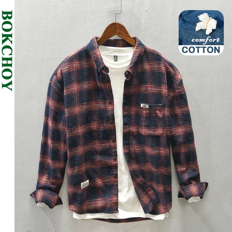 Flannel Shirt Lined - Camicia a maniche lunghe casual in