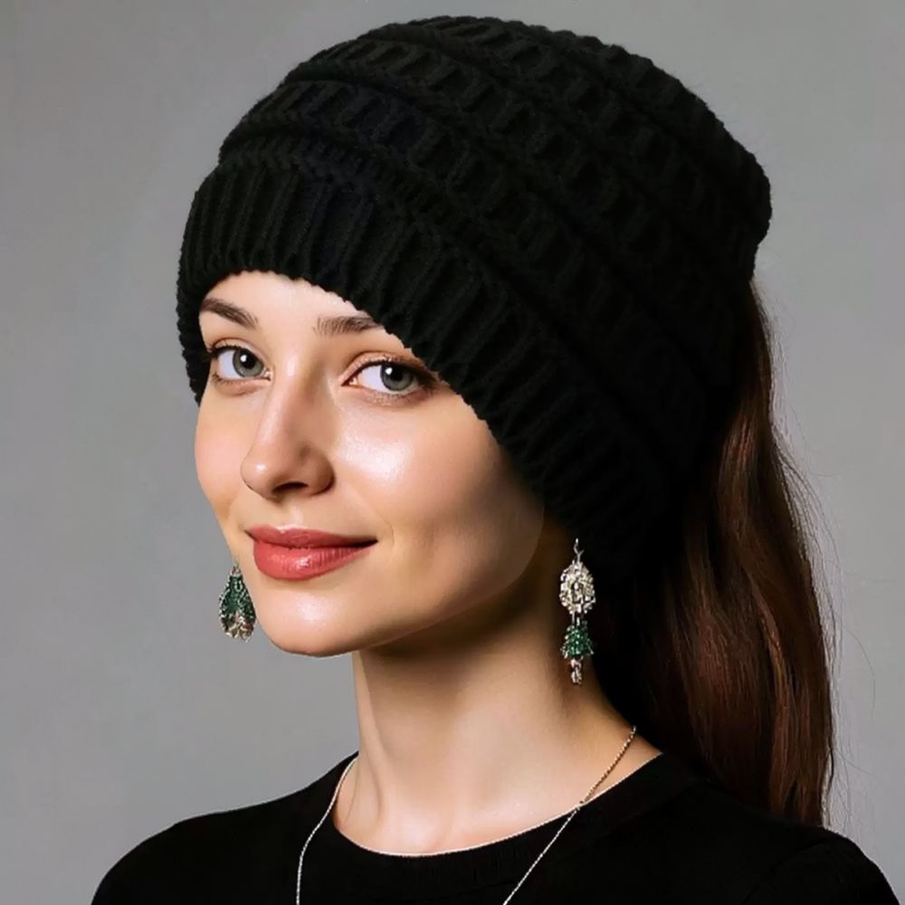 Fleece Ear Warmer Band - Fascia per capelli in maglia da