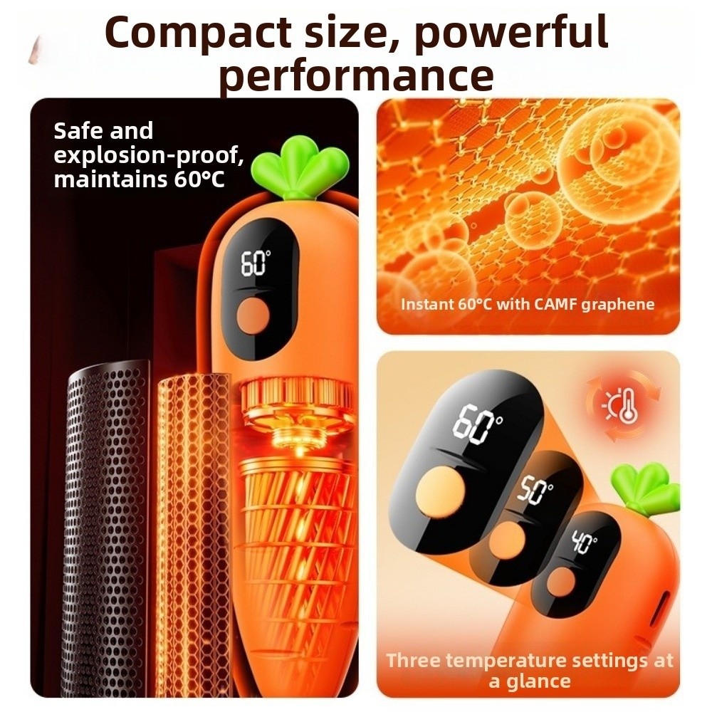 Scaldamani a forma di carota c - Hand Warmer Electric recensione e prezzo